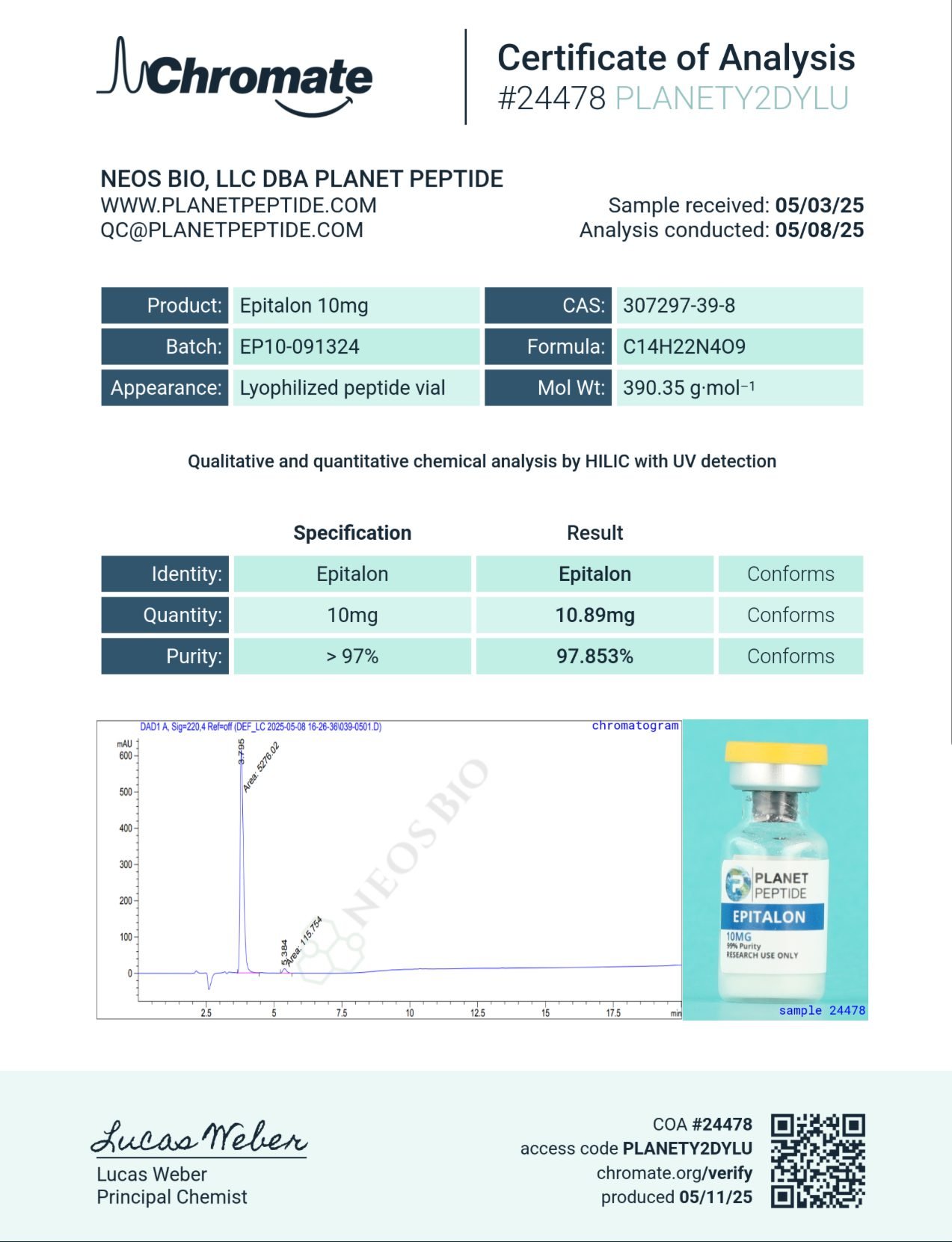 Epitalon 10MG Epitalon 10MG