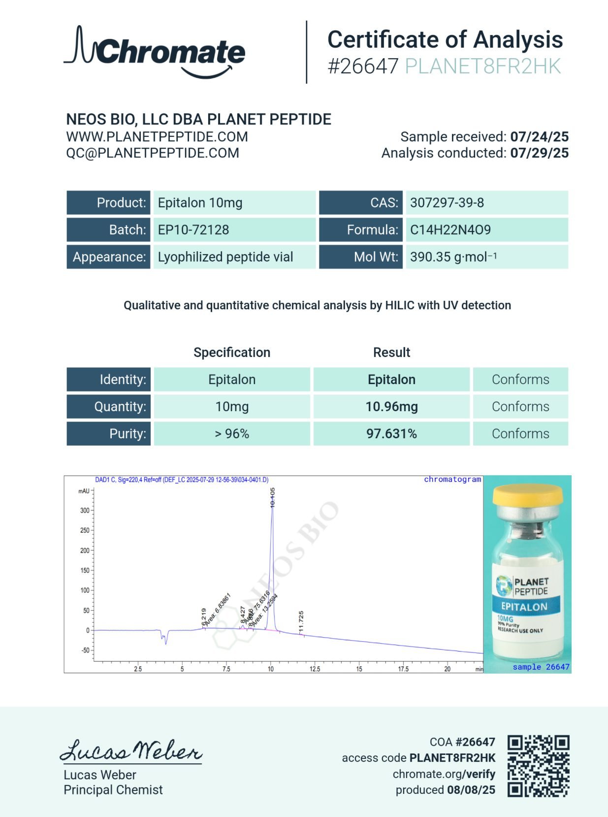 Epitalon 10MG Epitalon 10MG