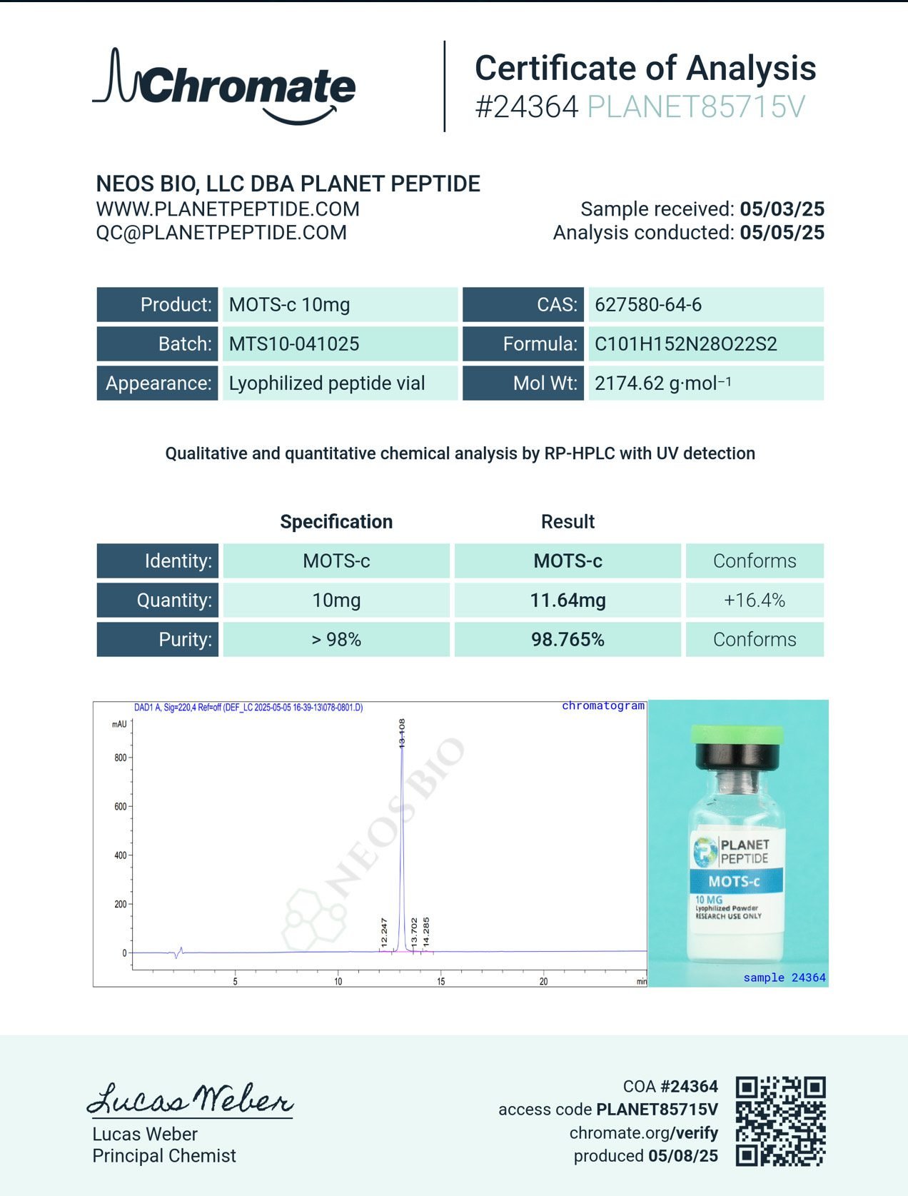 MOTS-c 10MG MOTS-c 10MG