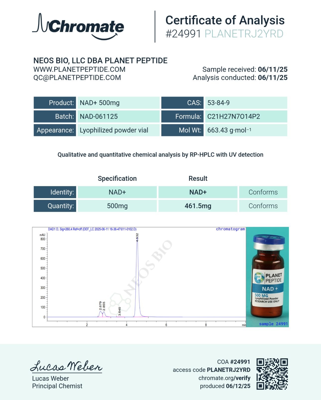 NAD+ 500MG NAD+ 500MG