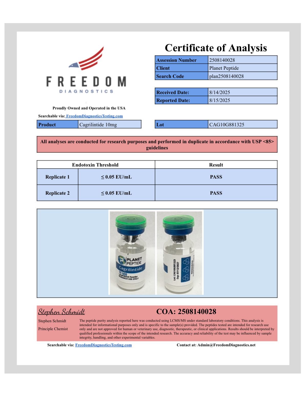 Bulk Cagrilintide 10MG 10 Vials