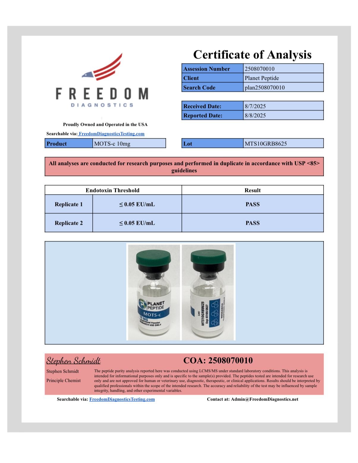 Bulk MOTS-c 10MG x 10 Vials Bulk MOTS-c 10MG x 10 Vials