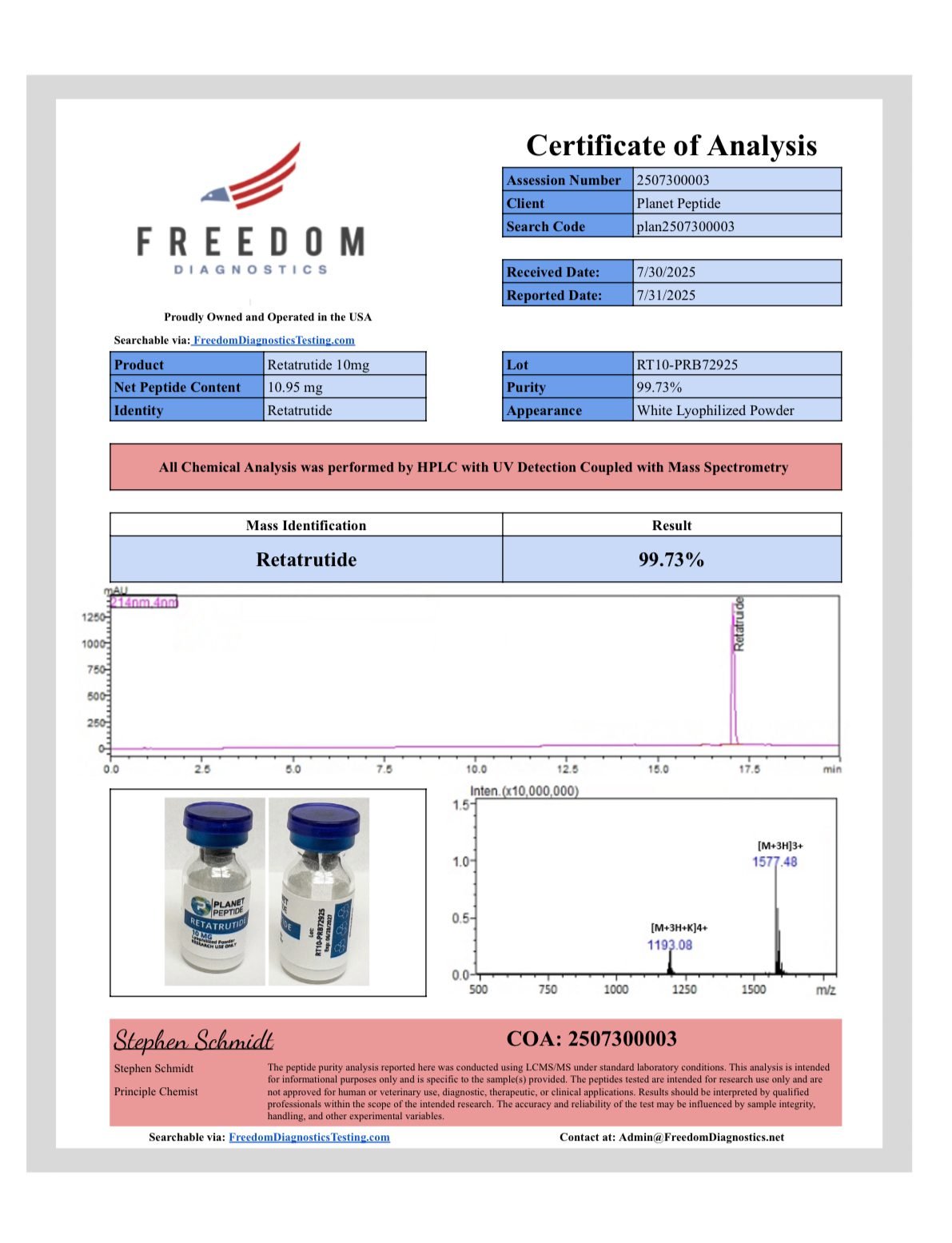 Bulk Retatrutide-RUO 10MG x 10 Vials Bulk Retatrutide-RUO 10MG x 10 Vials