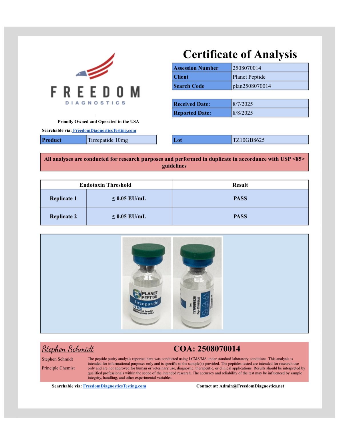 BULK Tirzepatide-RUO 10MG x 10 Vials