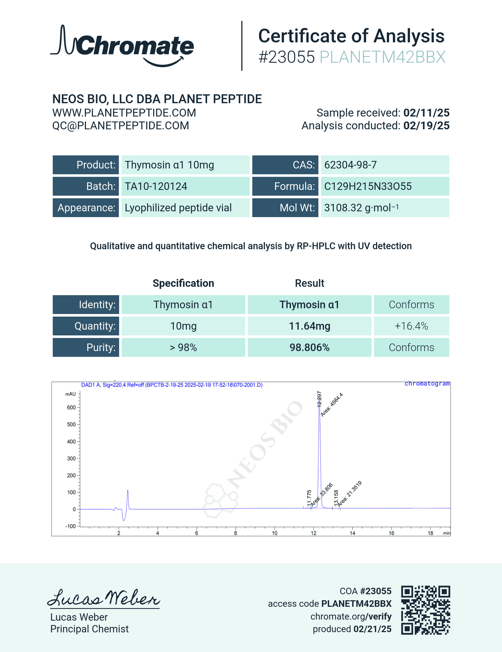 Thymosin Alpha-1 Thymosin Alpha-1